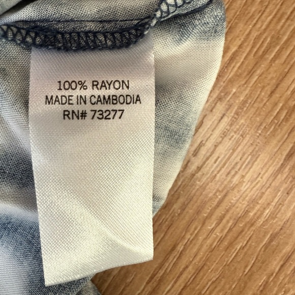 3/$30 - NWT - SONOMA - Red and Blue Tie-Dye Sleeveless Dress - Picture 3 of 6